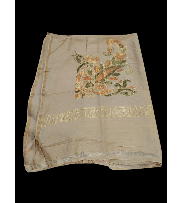 Katan Silk Handwoven Dupatta from Banaras