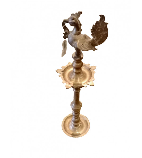 Oil Lamp Handcrafted In Brass 