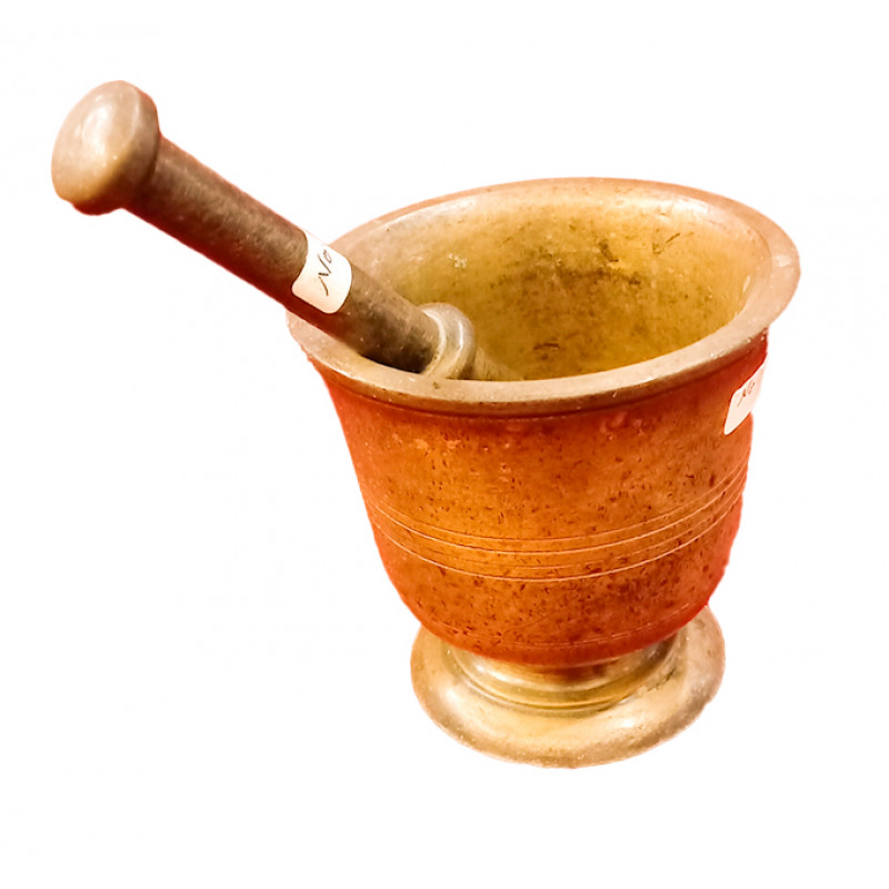 Mortar And Pestle Set Handcrafted In Brass 