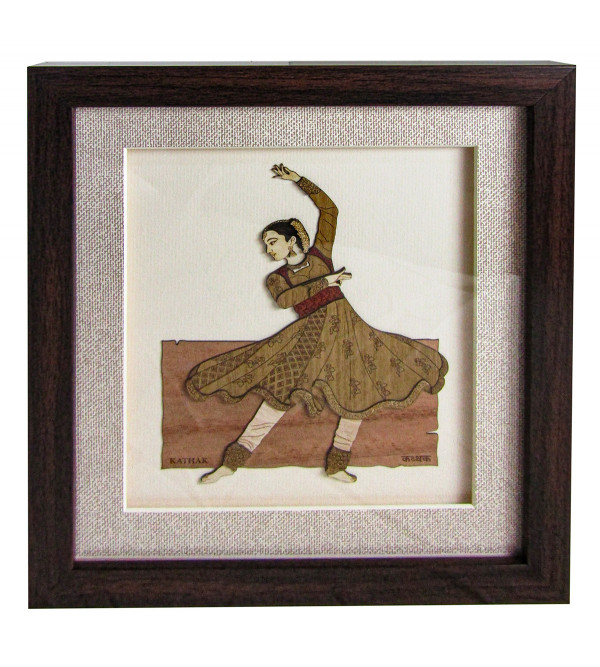Wooden Art Pictures Kathak 9 X 10 Inchs 