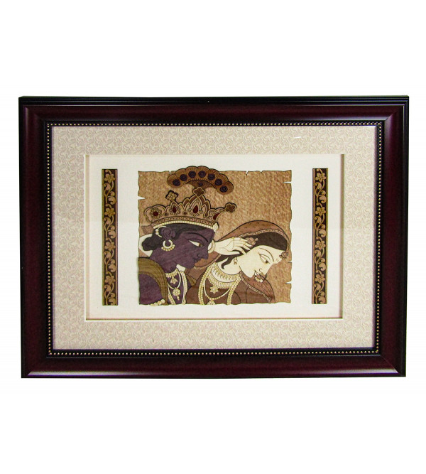 Wooden Art Pictures Radhakrishna 13 X 16 Inchs 