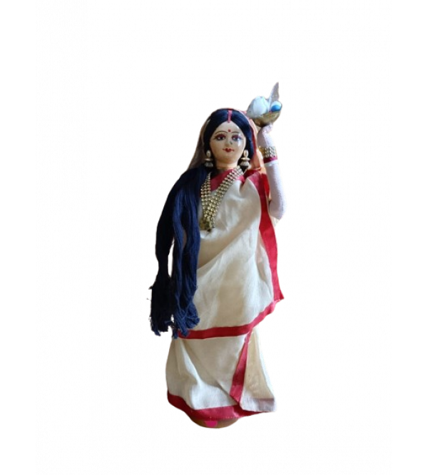 : Cottage Handicrafted Indian Doll in Traditional Saree.