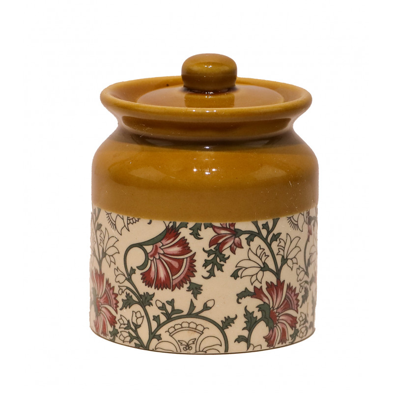 Cottage Ceramic Jars  Multipurpose Barni for Chutney  Pickle jar Storage Container