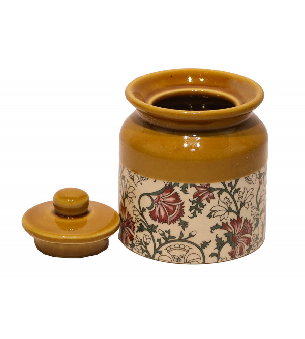 Cottage Ceramic Jars  Multipurpose Barni for Chutney  Pickle jar Storage Container