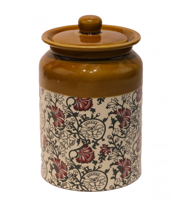 Cottage Ceramic Jars  Multipurpose Barni for Chutney  Pickle jar Storage Container