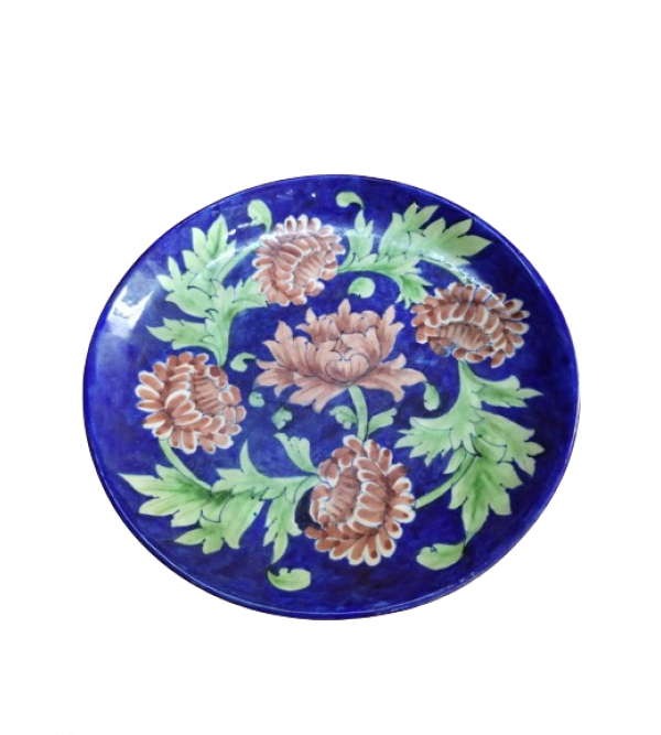 COTTAGE BLUE POTTERY PLATE 10 INCH