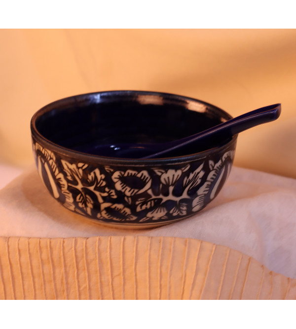  bowl  Pottery Soup  Spoon 