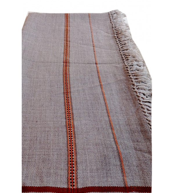 WOOLLEN GENTS SML BORDER SHAWLS 46X99 INCH