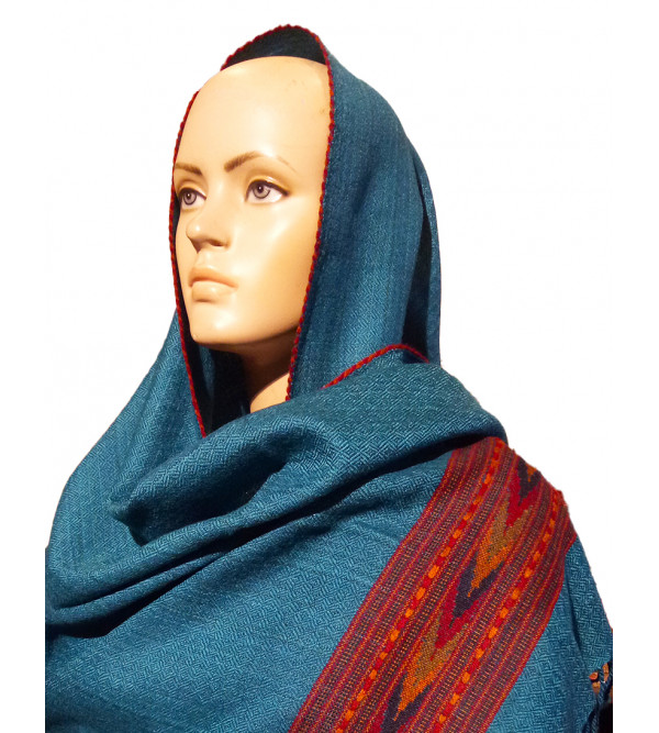 WOOLLEN KULLU SIX BORDER STOLES 28X80 INCH