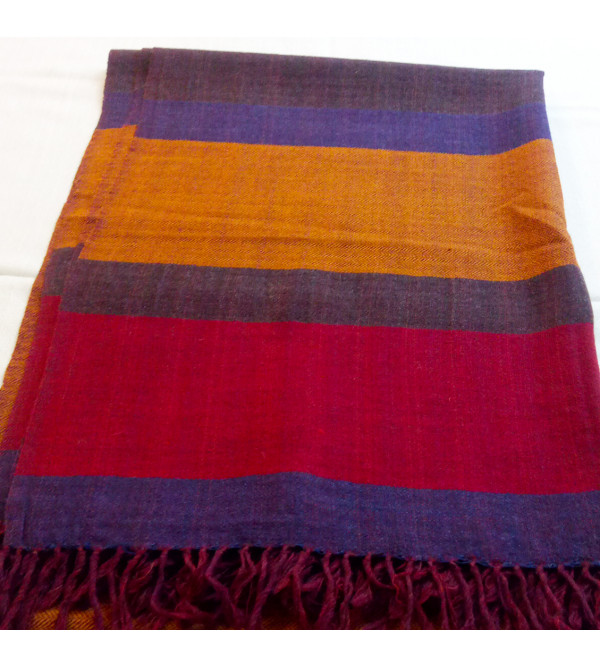 WOOLLEN KULLU SIX BORDER STOLES 28X80 INCH