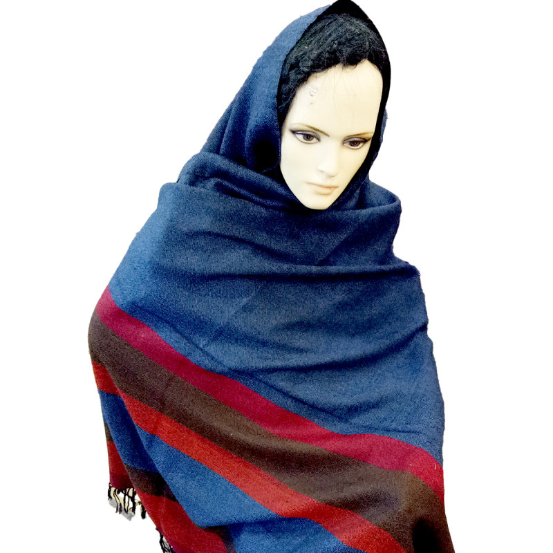 WOOLLEN KULLU SIX BORDER SHAWLS 39X85 INCH