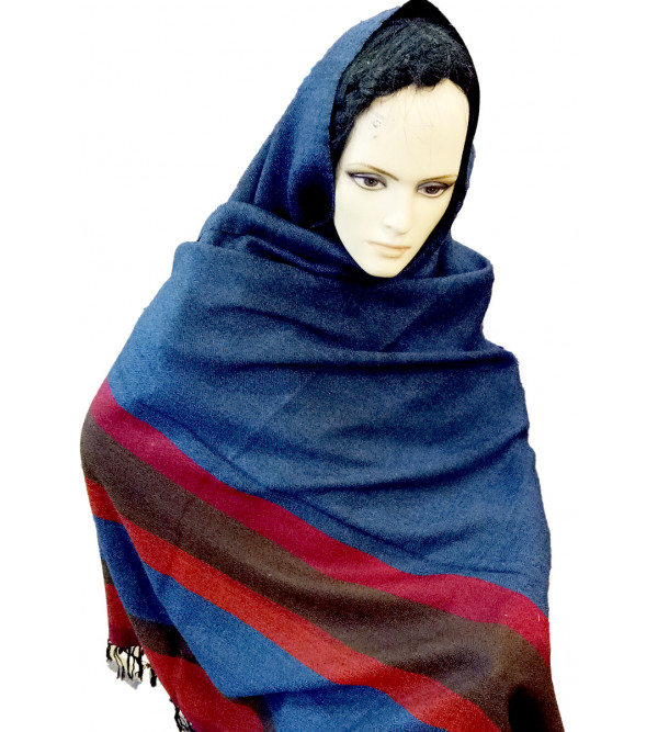 WOOLLEN KULLU SIX BORDER SHAWLS 39X85 INCH