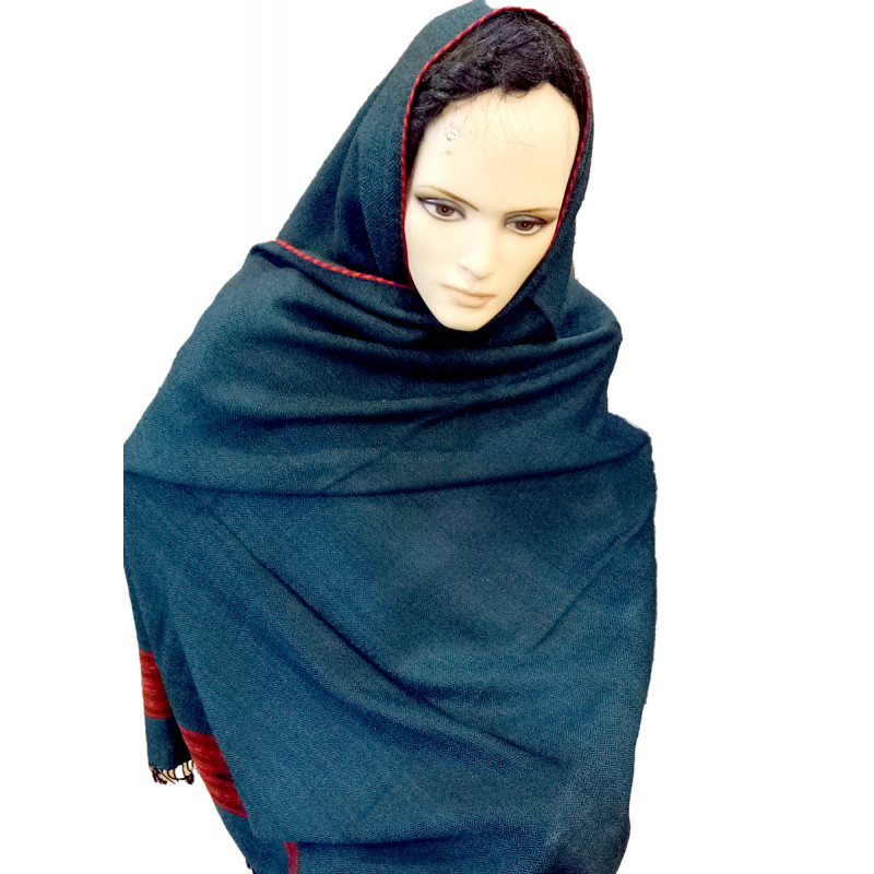 WOOLLEN KULLU SIX BORDER SHAWLS 39X85 INCH