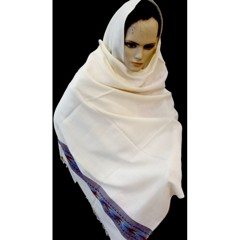 WOOLLEN KULLU SIX BORDER SHAWLS 39X85 INCH