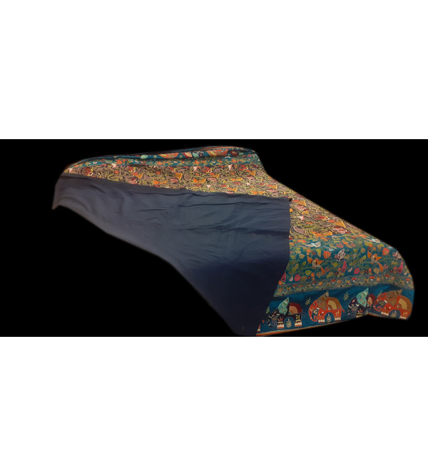 120X120 INCH KANTHA SILK EMB. BED COVER