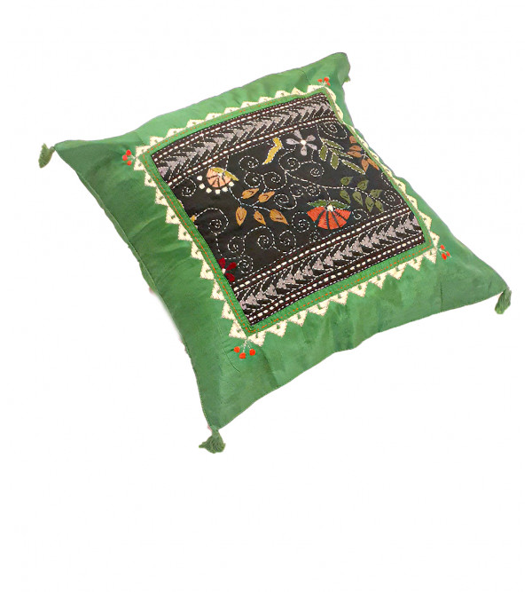 12X12 INCH KANTHA SILK EMB. CUSHION COVER