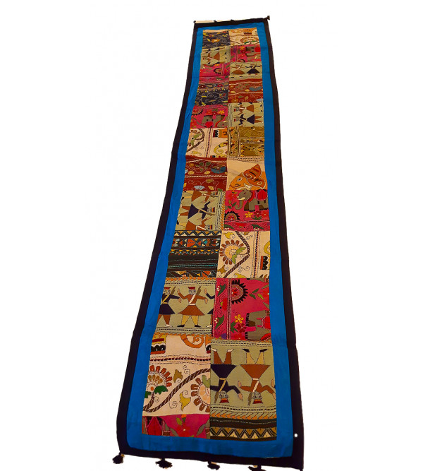 13X72 INCH KANTHA EMB.SILK RUNNER