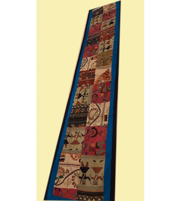 13X72 INCH KANTHA EMB.SILK RUNNER