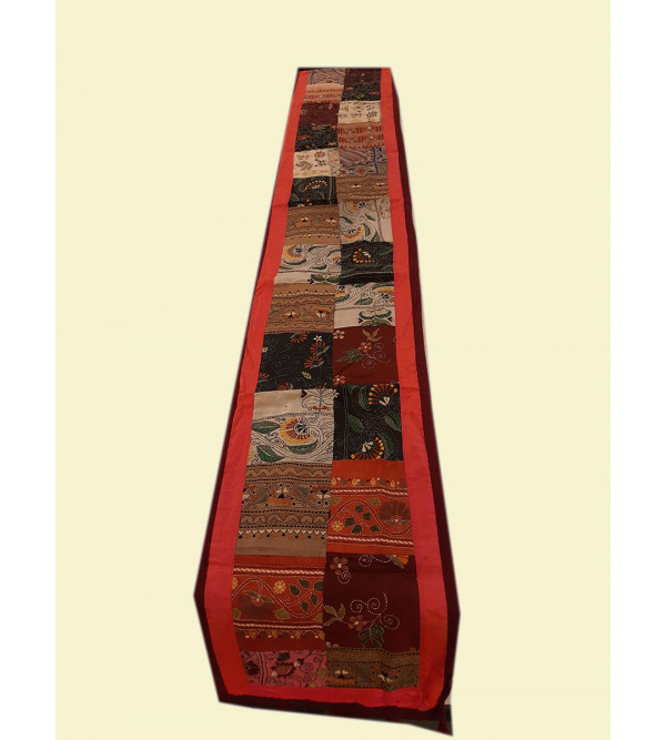 13X90 INCH  SILK KANTHA EMB. RUNNER