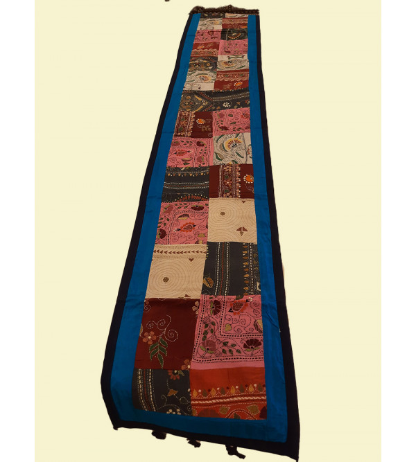 13X90 INCH  SILK KANTHA EMB. RUNNER