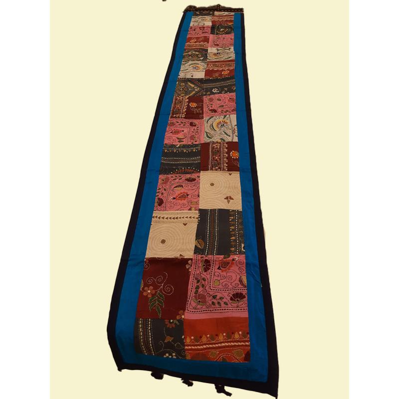 13X90 INCH  SILK KANTHA EMB. RUNNER