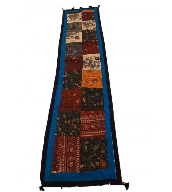 13X60 INCH KANTHA EMB. SILK RUNNER