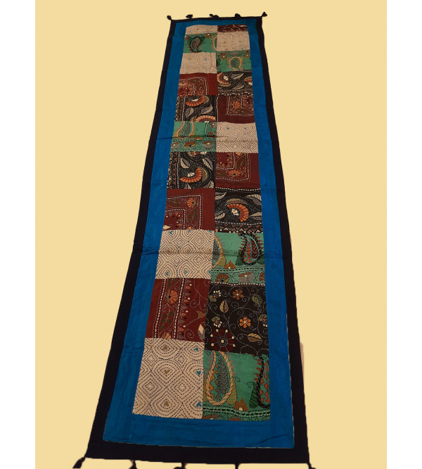 13X60 INCH KANTHA EMB. SILK RUNNER