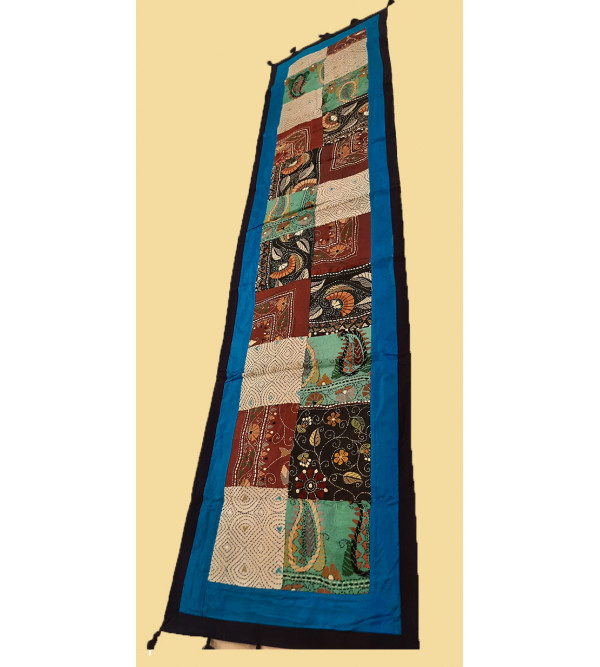 13X60 INCH KANTHA EMB. SILK RUNNER