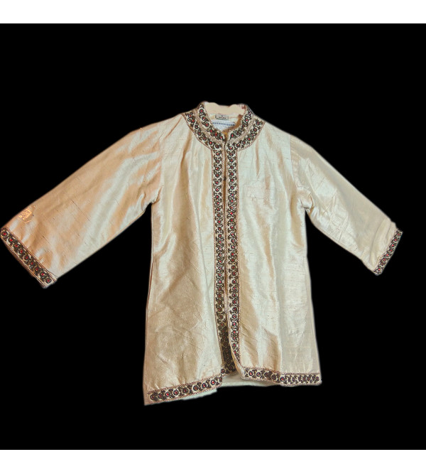 Silk Kurta Pyjama Set  Plain Size 4-6 Year
