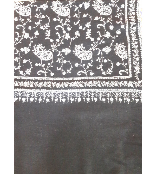 Cashmere Pashmina Stole Hand Embroidered in Kashmir Size,28X80 Inch