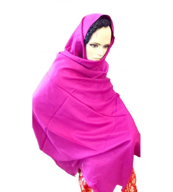 PURE SHAWL PASHMINA LOOSE WEAVE PLAIN 40X80 INCH