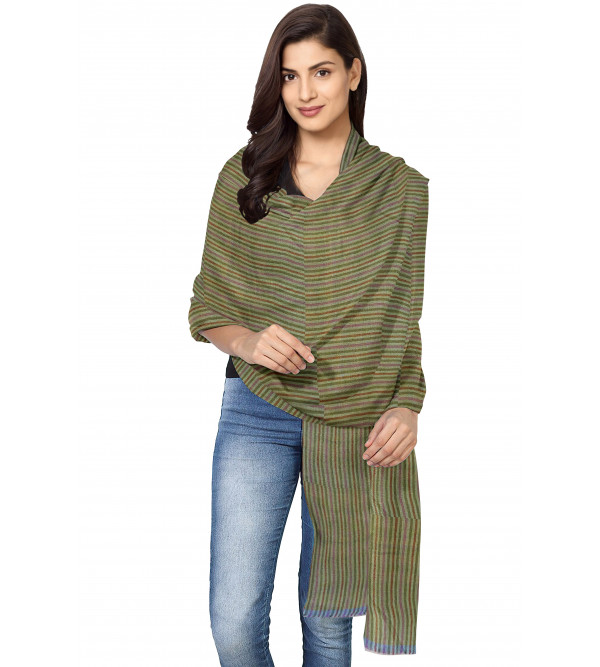 Cashmere Pashmina Shawl Hand Embroidered in Kashmir Size,40X80 Inch