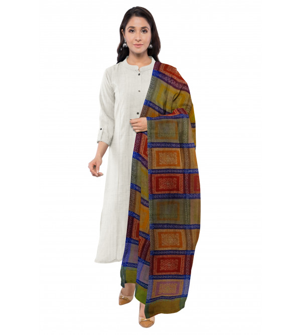 Cashmere Pashmina Shawl Hand Embroidered in Kashmir Size,40X80 Inch