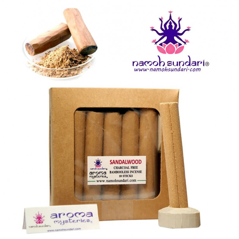 Namoh Sundari ® Aroma Mysteries ® Sandalwood Bambooless Incense Stick