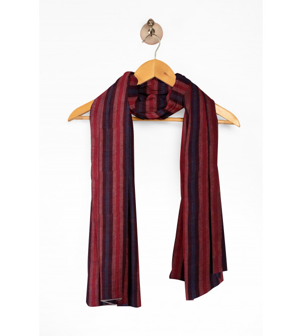 Pure Pashmina Stole Checkstripe