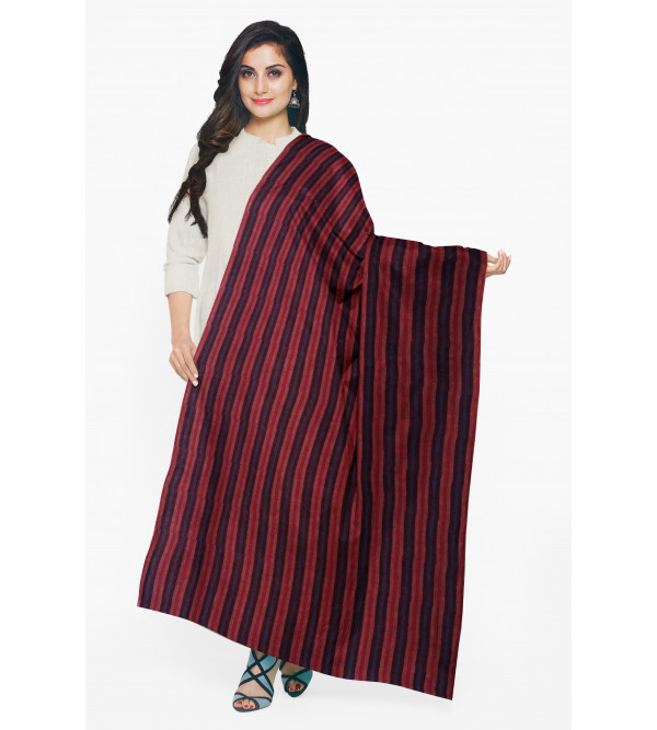 Pure Pashmina Stole Checkstripe