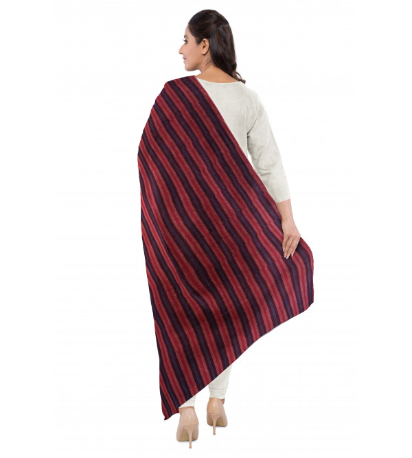 Pure Pashmina Stole Checkstripe