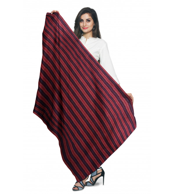 Pure Pashmina Stole Checkstripe