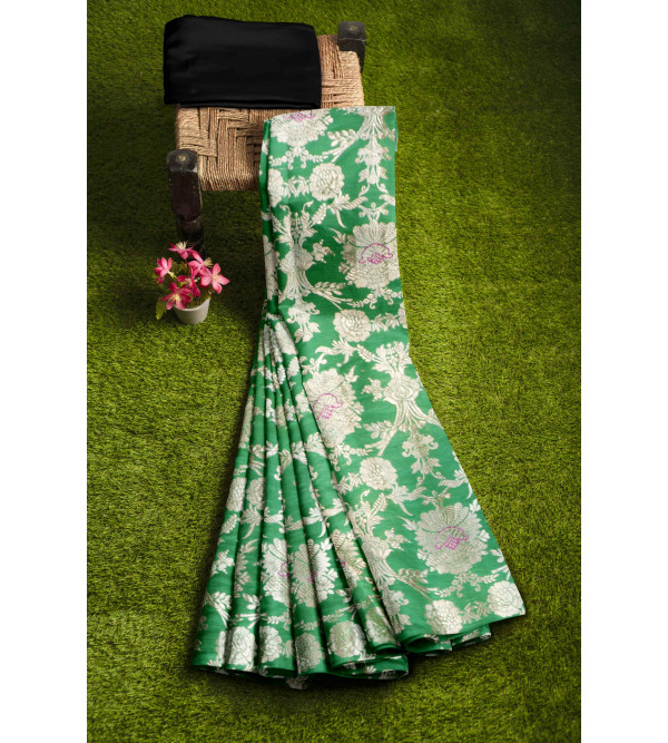 Katan Silk Jungla Design Fabric (Per Meter)