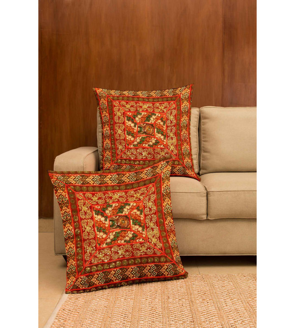 Cushion Cover With Applique Work