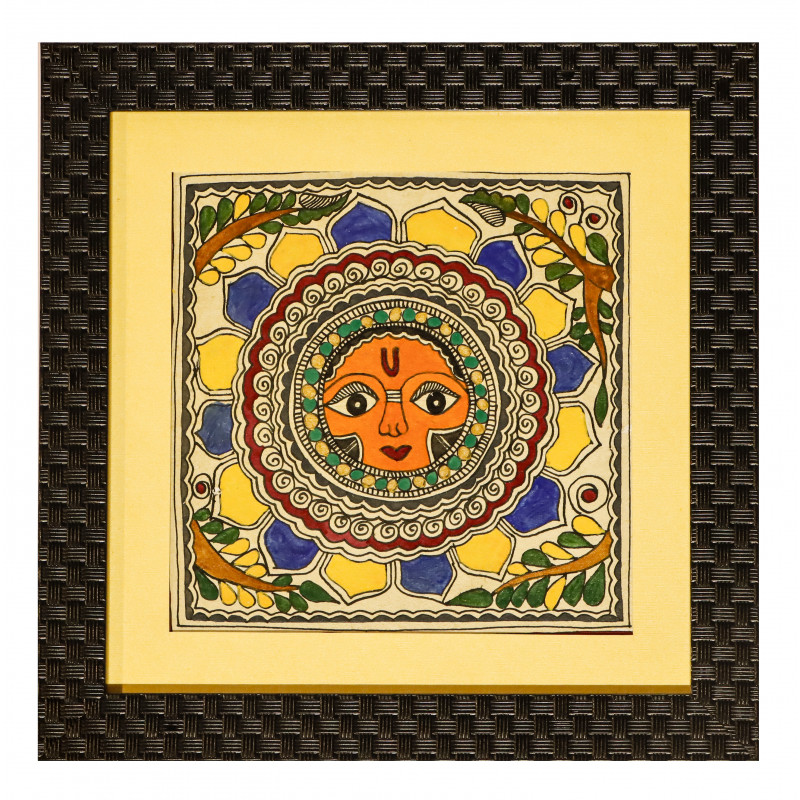 Madhubani Art Painting For Home Wall Art Decor ( Without Frame )