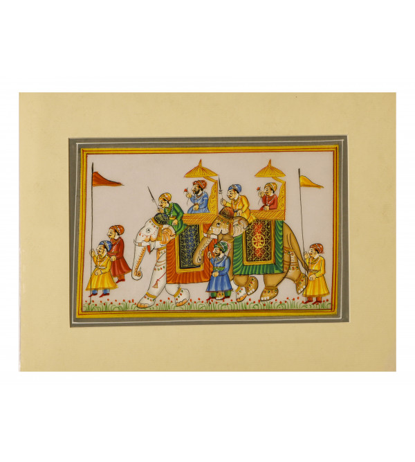 Silk Mounting Procession Painting
