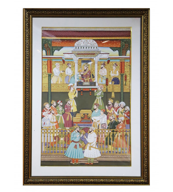  Darbar Cotton Art Painting For Home Wall Art Decor ( Without Frame )