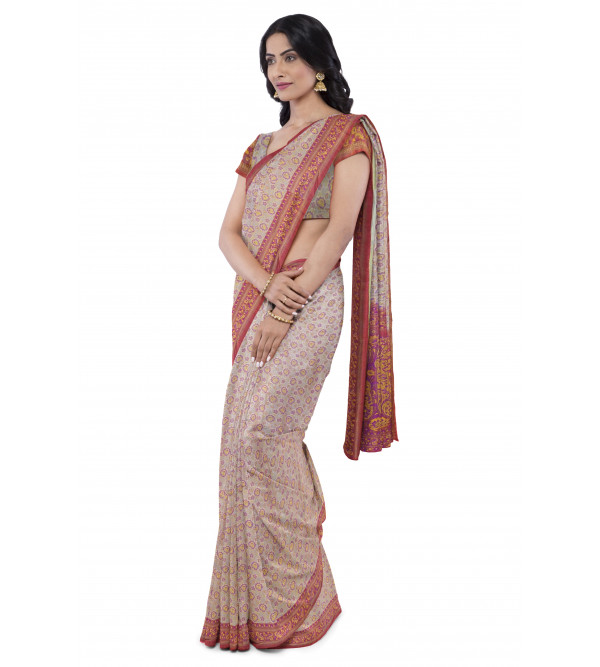 Katan Silk Saree With Blouse