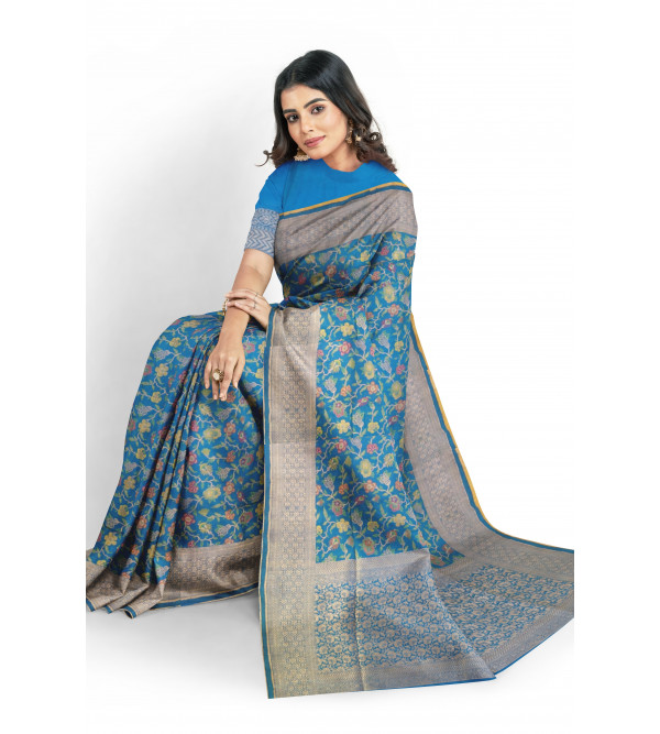 Katan Silk Saree With Blouse