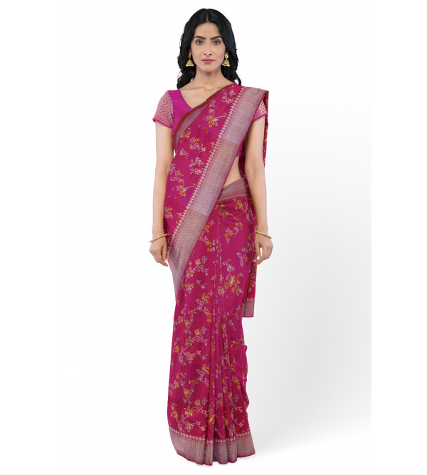 Katan Silk Saree With Blouse