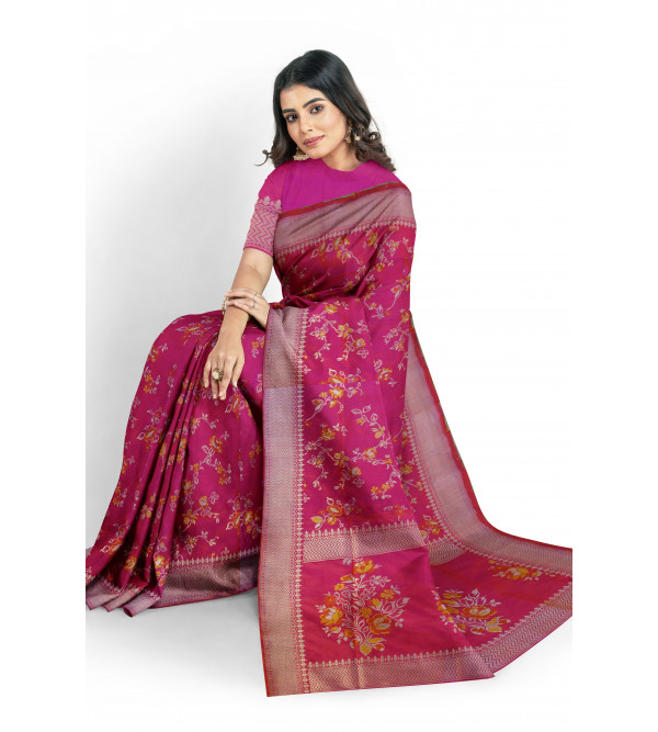 Katan Silk Saree With Blouse