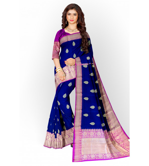 Silk On Silk Zari Jal Saree