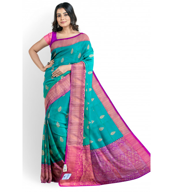 Silk On Silk Zari Jal Saree