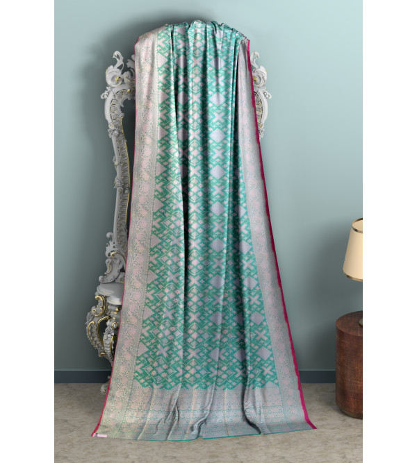 Silk Zari Cutwork Saree With Blouse